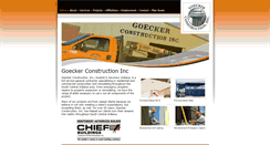 Desktop Screenshot of goeckerconstruction.com