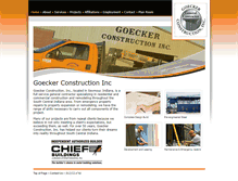 Tablet Screenshot of goeckerconstruction.com